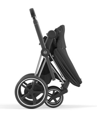 e-PRIAM 2 Stroller in Chrome with Black Handles