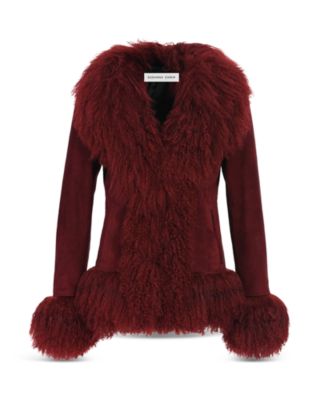 Susanna Chow - Dorothy Suede & Shearling Trim Coat