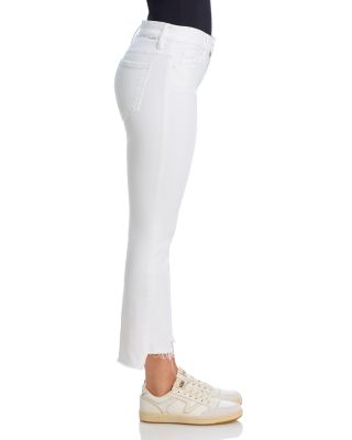 Lil Insider Mid Rise Crop Step Fray Jeans in Fairest of Them All