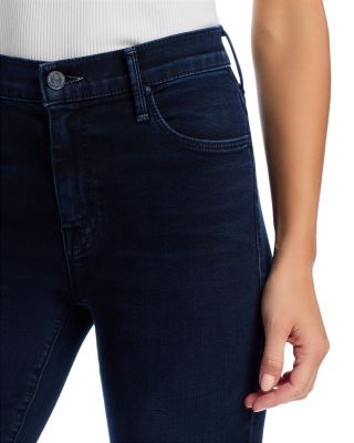 Petites Lil Weekender High Rise Flared Jeans in Chip On My Shoulder