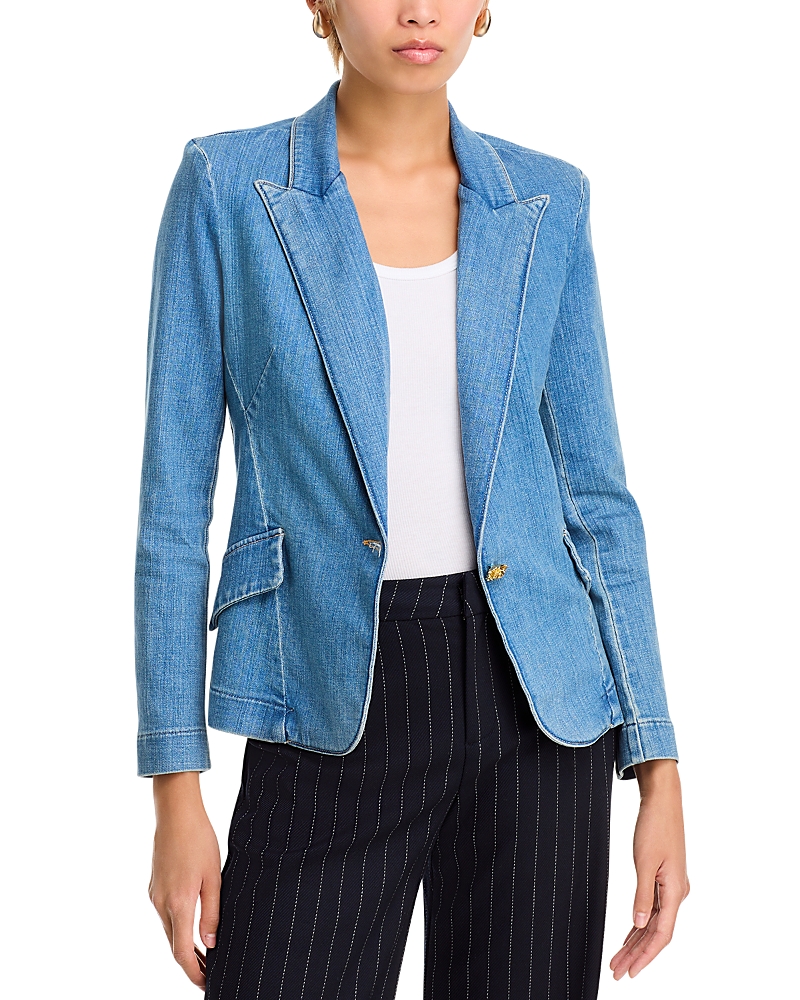 L'agence Baldwin Denim Blazer In Provo