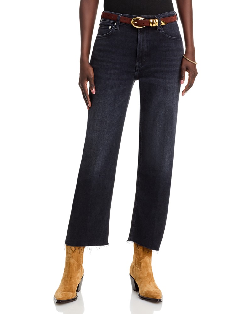 Citizens of Humanity Palma High Rise Ankle Straight Jeans in Medallion