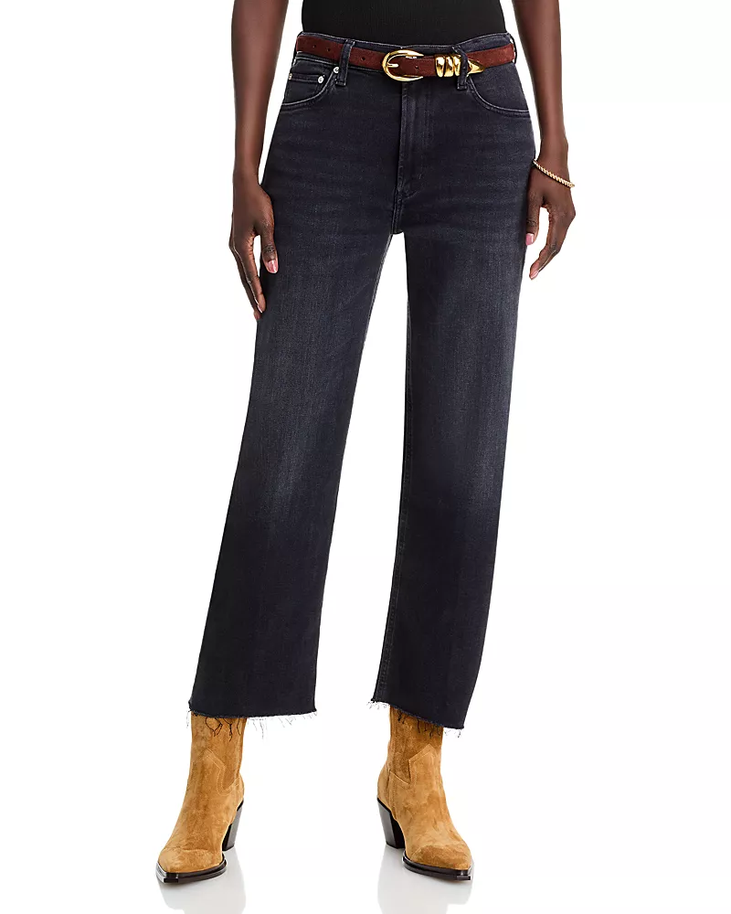 Citizens of Humanity Palma High Rise Ankle Straight Jeans in Medallion
