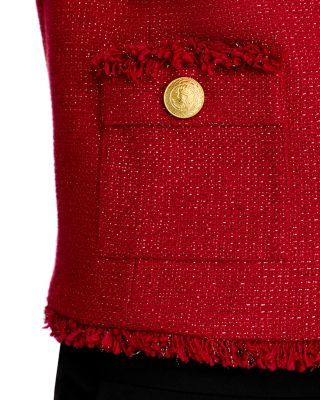 Sylvia Fringe Trim Tweed Jacket