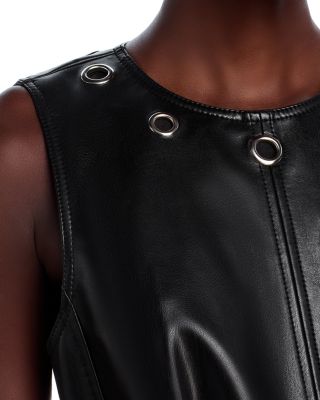 Harriet Faux Leather Mini Dress