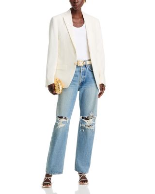 Kelly High Rise Straight Jeans in Backdrop