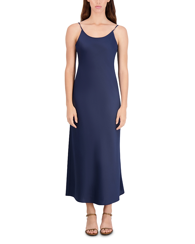 Point Satin Slip Dress