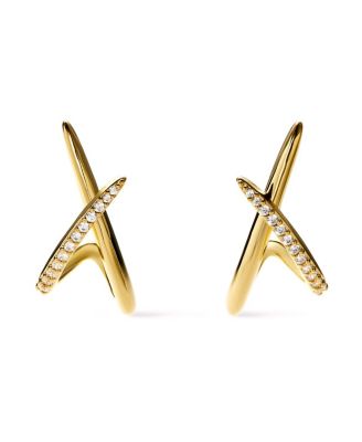 Ana Luisa - Gold Stud Earrings - Sloane Pave