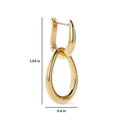 Gold Drop Earrings - Sage