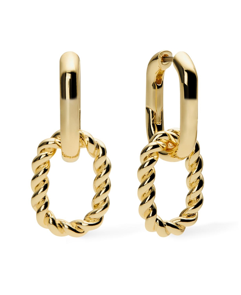 Ana Luisa Double Ash Double Two Tone Hoop Earrings