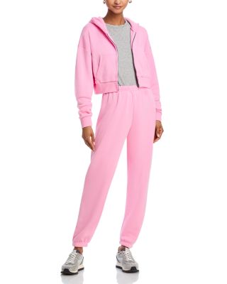 KatieJnyc - Dylan Cropped Zip Hoodie and Jogger Sweatpants
