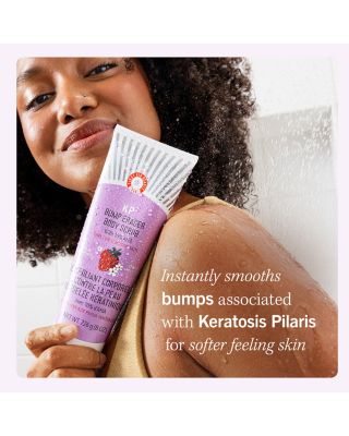 KP Bump Eraser Body Scrub with 10% AHA Body Exfoliant for Keratosis Pilaris - Strawberry 2 oz.