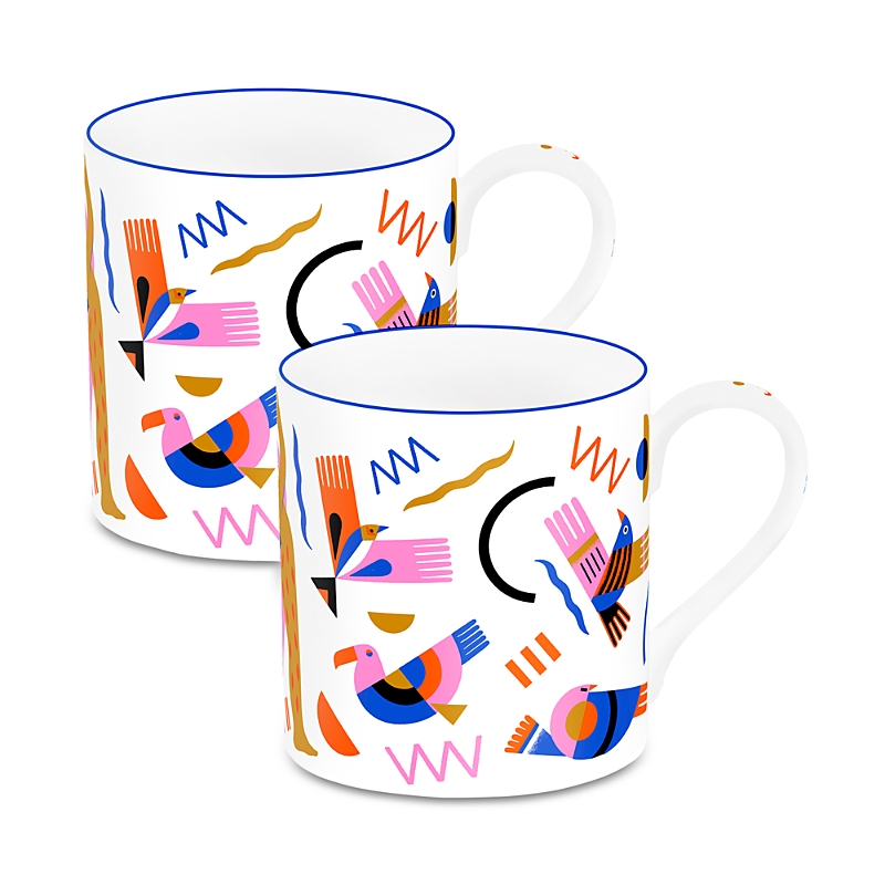 Richard Brendon Incantation Large Mug, Set Of 2 In Multicoloured