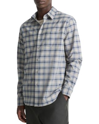 Vince - Printed Long Sleeve Button Front Shirt