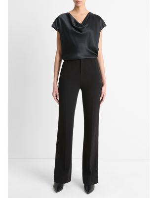 Cowl Neck Silk Blouse