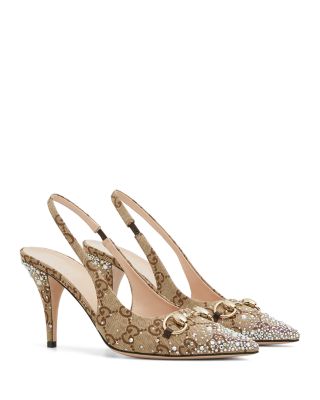 Women's Horsebit Slingback Pumps