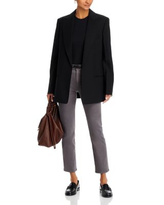 Mari Mid Rise Crop Jeans in Misty Grey