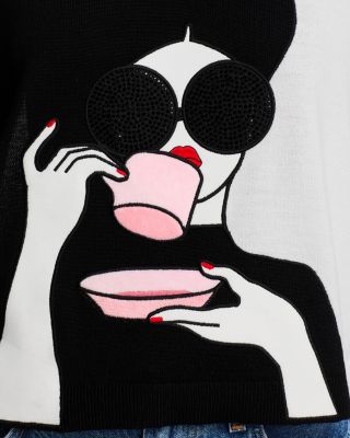 N*y様 【新品美品】alice + olivia ブラック パフ半袖セーター 14144891_fpx.tif