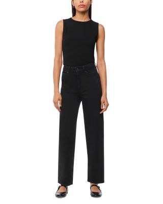 High Waist Barrel Jeans in Black 