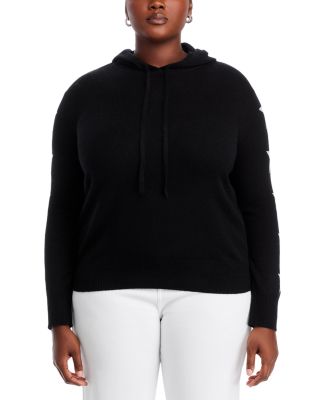 100% Cashmere Star Sleeve Hoodie Sweater - Exclusive