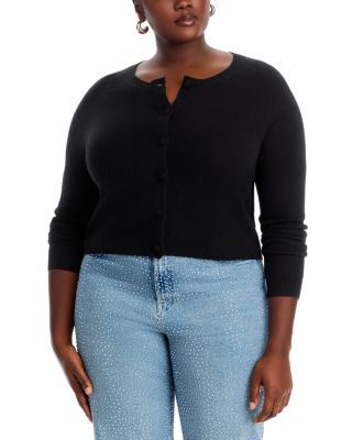 100% Cashmere Crewneck Cardigan - Exclusive