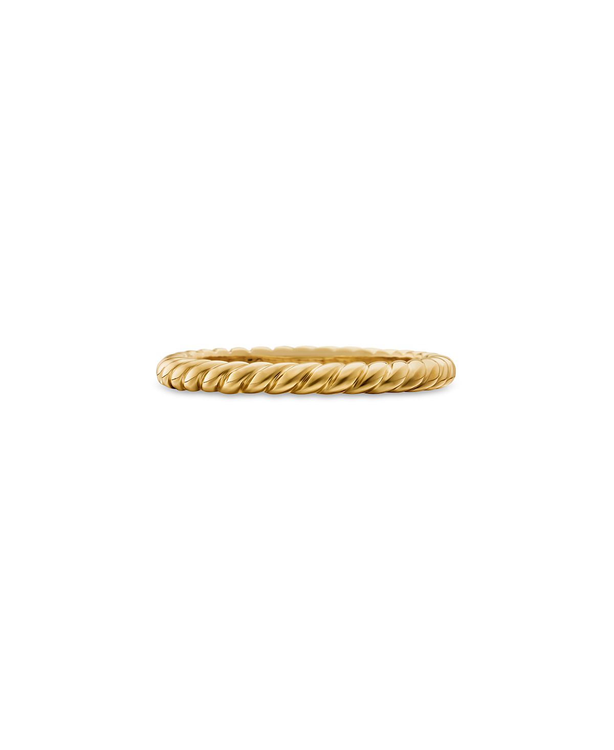 David Yurman 18K Yellow Gold Dy Unity Cable Band Ring