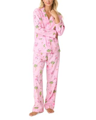 PJ Salvage - Christmas Flamingo Flannel Pajama Set