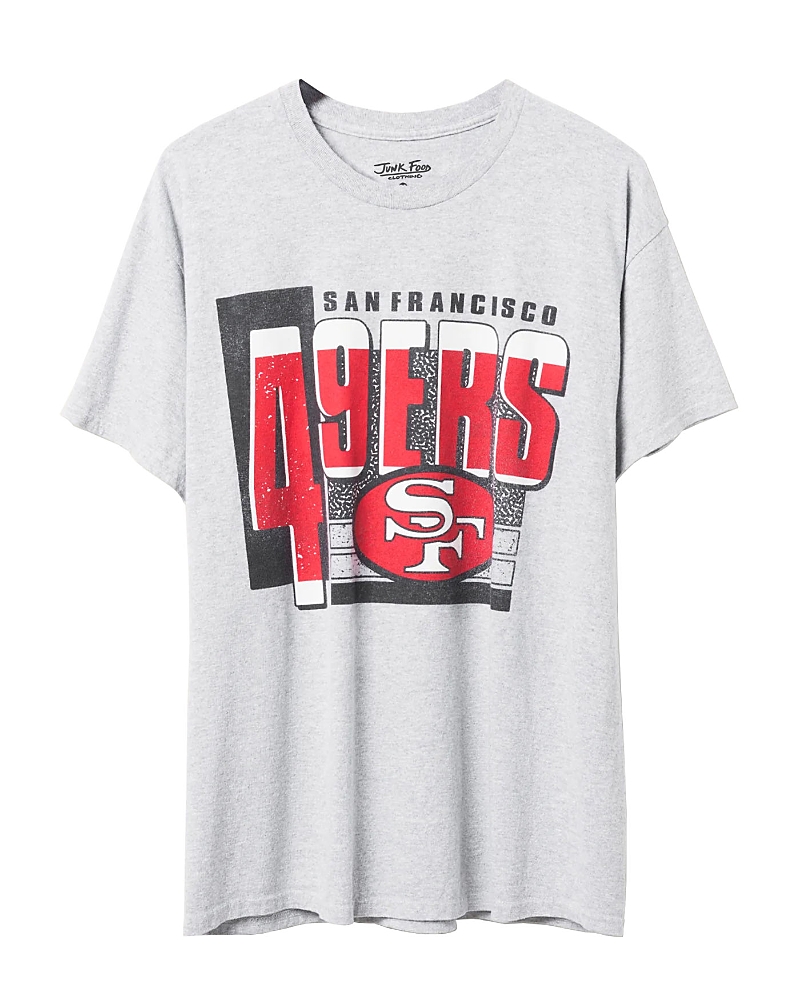 Junk Food Clothing Unisex Nfl San Francisco 49ers Complete Tee In Heather Gray