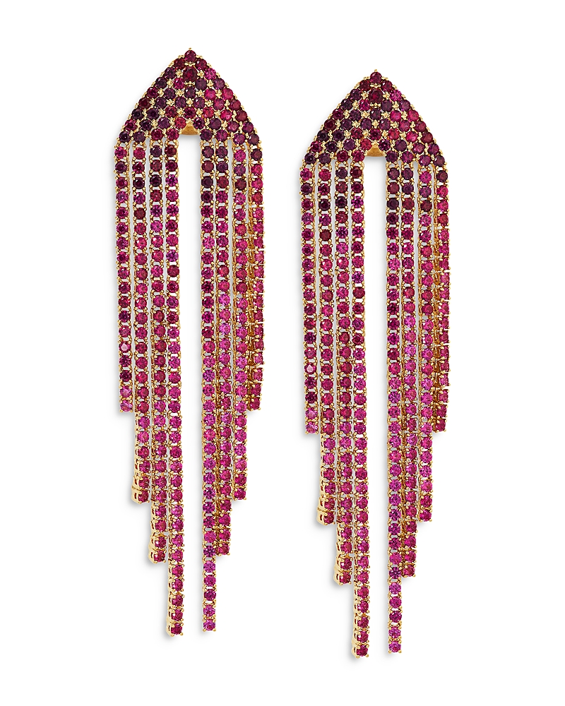 NADRI STARLET CASCADING STONE STATEMENT EARRINGS