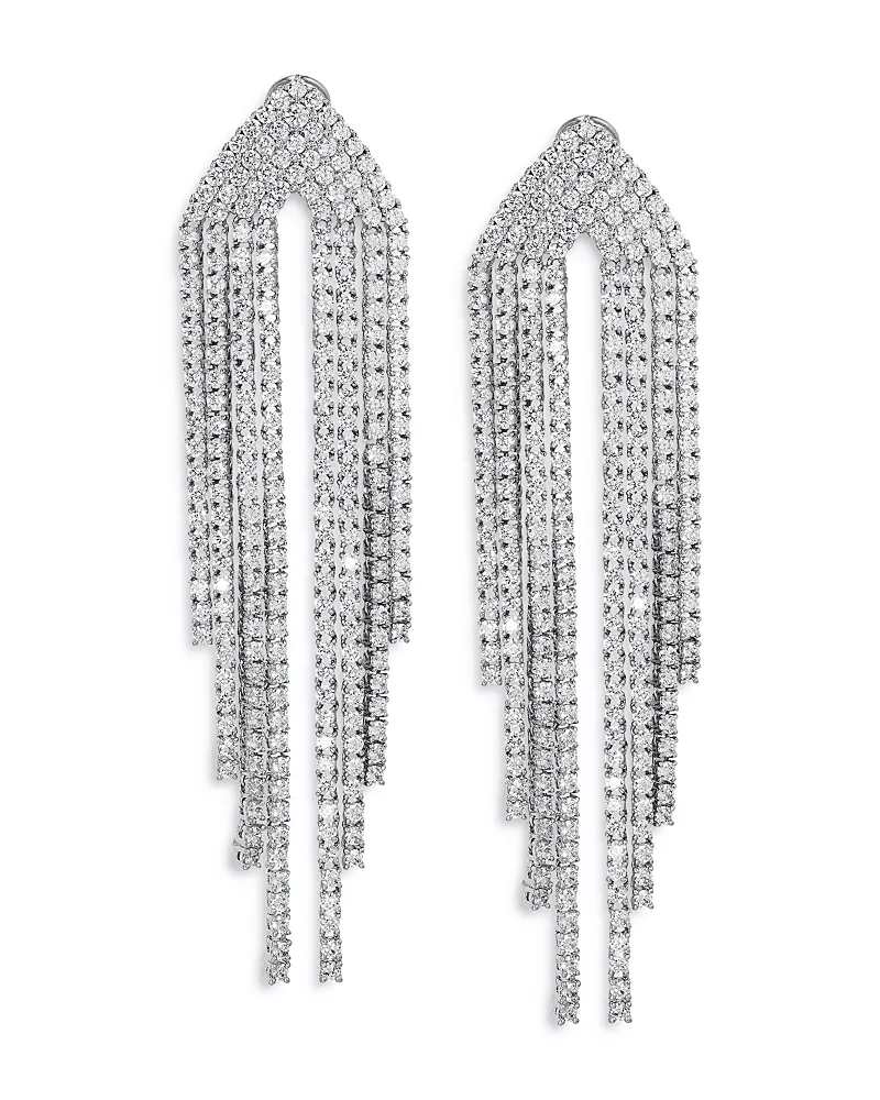Nadri Starlet Cascading Stone Statement Earrings