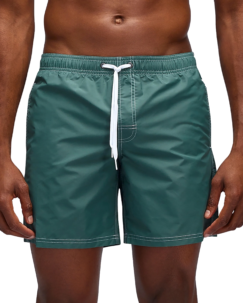 Sundek Regular Fit 14 Board Shorts In Camo Green