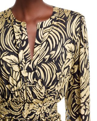 The Francesca Burnout Midi Dress