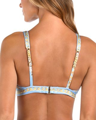 Lexie Chain Print V Neck Bikini Top