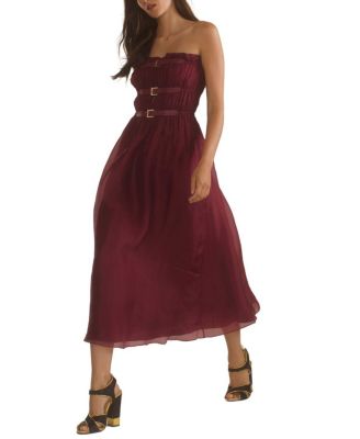 Cynthia Rowley Buckle Up Silk Organza Dress