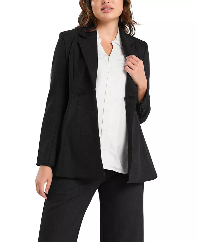 Marion Women's Tailored Maternity Workwear Blazer in Italian Stretch Suiting Fabric