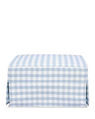 Crawford Gliding Ottoman in Gingham