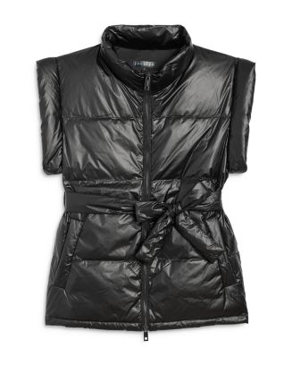 Manteau Court Puffeur Douillet Bloomingdale's - Taille S, Orange, Occasion Bon état