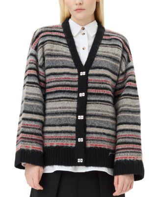 GANNI - Striped Cardigan