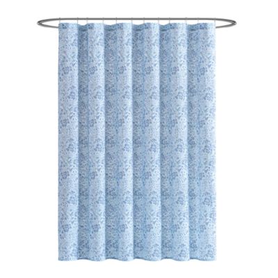 Blue Floral Shower Curtain - Exclusive