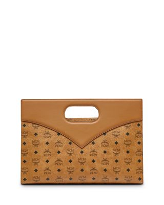 Diamond VI Leather & Canvas Handbag