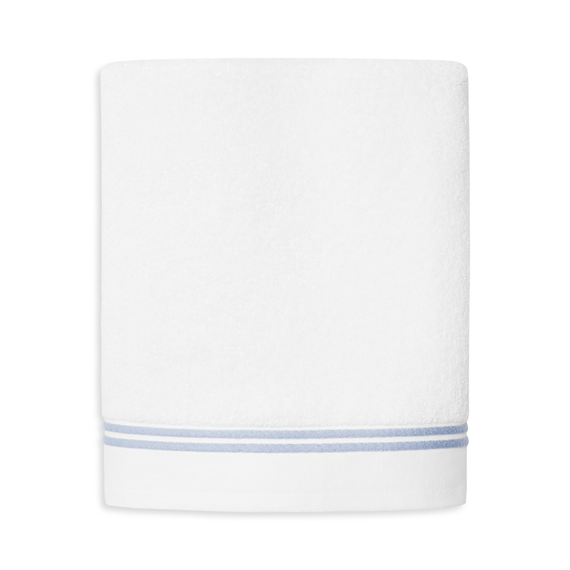 Sferra Aura Nuova Bath Sheet In White/ Sea