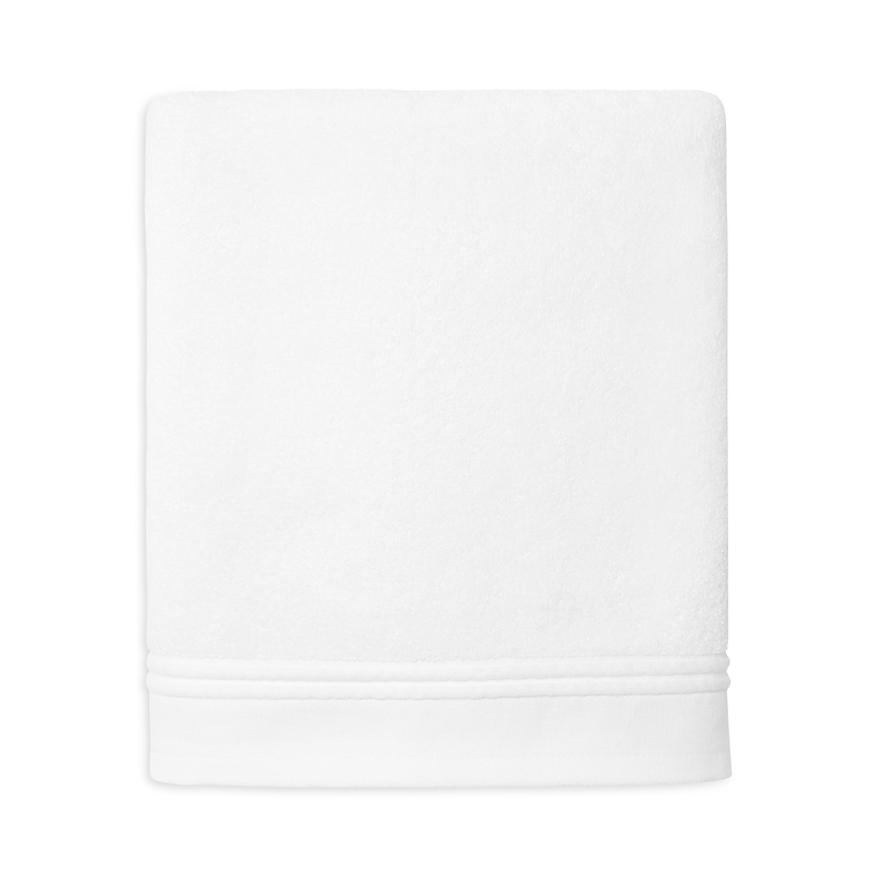 Sferra Aura Nuova Cotton Terry Bath Sheet In White/ White