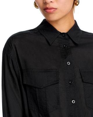 Tie Front Shirt Dress - Exclusive 