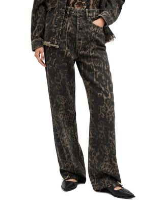 Allsaints Blake High Rise Jeans in Jinx Golden Brown