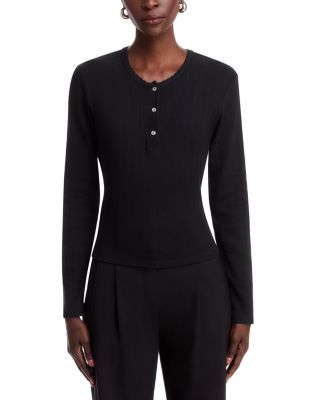 Pointelle Henley Top