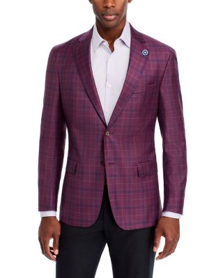 Hart Schaffner Marx - New York Plaid Regular Fit Wool Sport Coat