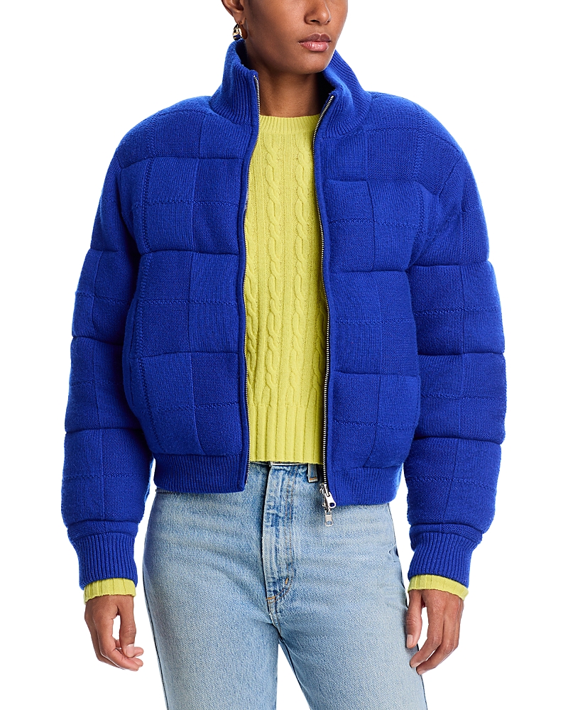 Guest In Residence Quilted Puffer Jacket In Cobalt