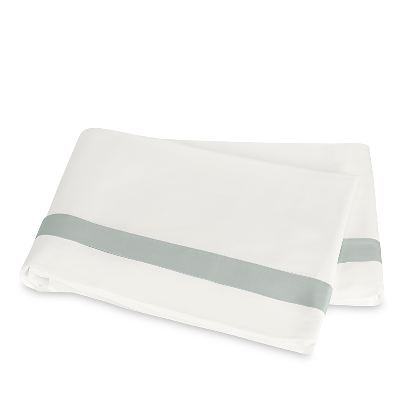 Matouk Ambrose King Flat Sheet In Bone/khaki