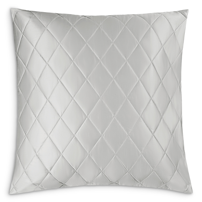 Matouk Nocturne Quilt Euro Sham In Silver