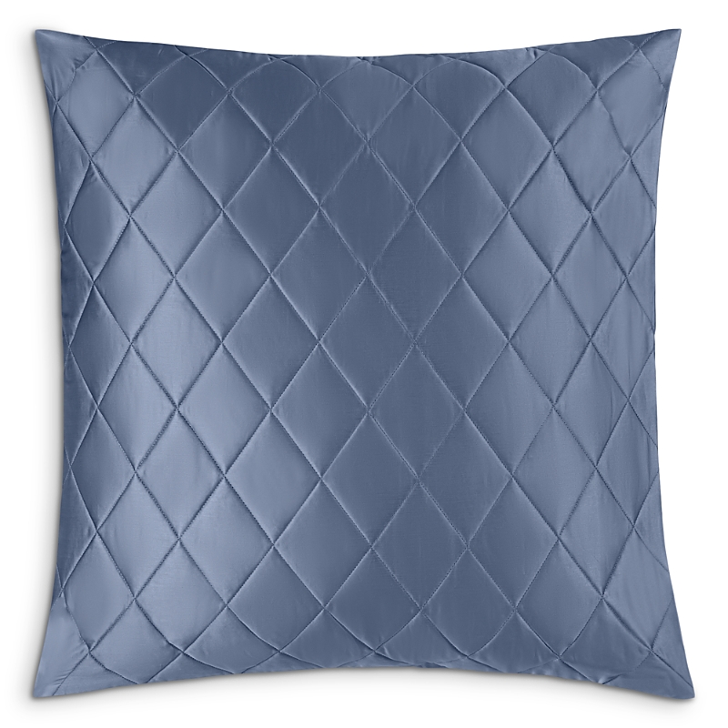 Matouk Nocturne Quilt Euro Sham In Steel Blue